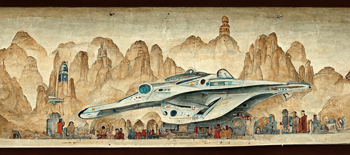 敦煌壁畫中的太空船